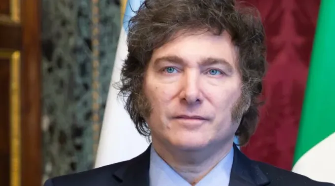 Javier Milei, presidente da Argentina. ?? 