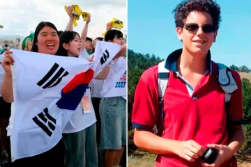Peregrinos coreanos em Roma para o Jubileu da Juventude - São Carlo Acutis.