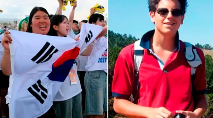 Peregrinos coreanos em Roma para o Jubileu da Juventude - São Carlo Acutis. ?? 