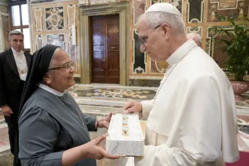 O papa Leão XIV recebe membros de diversas congregações religiosas na quinta-feira, 18 de setembro.
