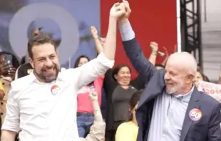 Lula esteve no comício de Boulos na praça do Campo Limpo (SP), no dia 24 de agosto