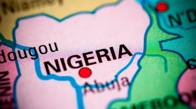 Mapa da Nigéria. ?? 