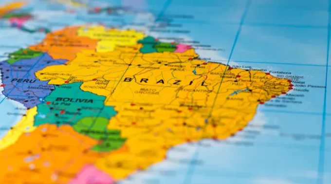 Mapa da América Latina. ?? 