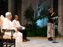 Ministra Marina Silva durante seu discurso.
