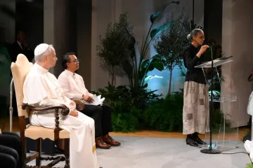 Ministra Marina Silva durante seu discurso.