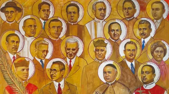 Imagem oficial dos 20 mártires do século XX beatificados em Sevilha (Espanha) no dia 18 de novembro de 2023. ?? 