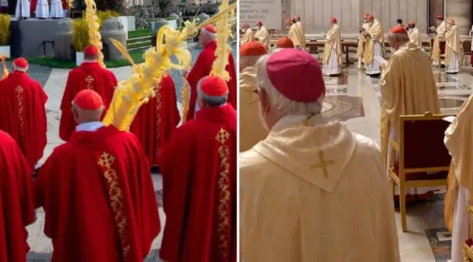 Bispos durante as celebrações da Semana Santa. ?? 