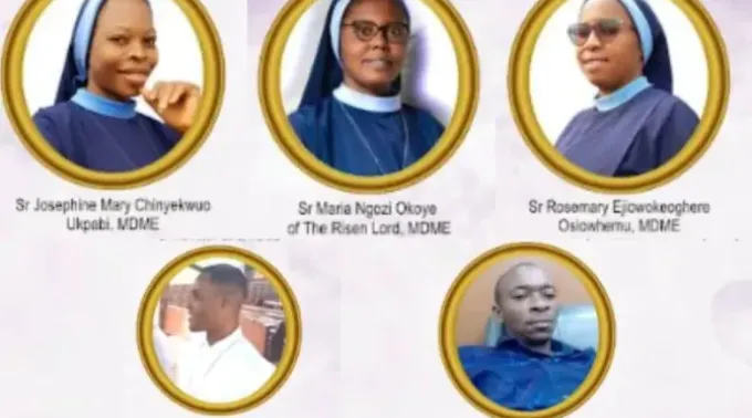 Filhas missionárias de Mater Ecclesiae sequestradas na Nigéria junto com um seminarista e um motorista. ?? 