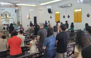 Missa de exéquias da bebê Rosa Guadalupe.