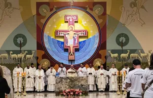 Missa de abertura do mês vocacional no Brasil, na basílica São Francisco de Assis, em Brasília (DF)