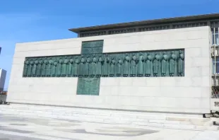 Monumento dedicado em Nagasaki (Japão) aos mártires católicos crucificados em 5 de fevereiro de 1597.