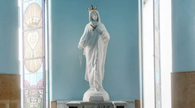 Imagem de Nossa Senhora da Saudade no Carmelo de Petrópolis