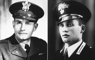 Venerável Emil Joseph Kapaun (à esquerda) e Salvo D'Acquisto (à direita).