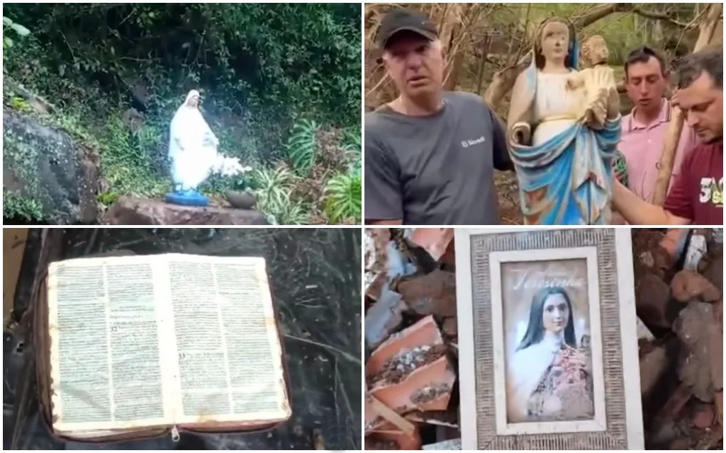  Bíblia, imagens e relíquia ficam intactas em meio a escombros na enchente do Rio Grande do Sul 