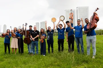 Orquestra Criança Cidadã da periferia de Recife (PE)
