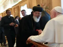 Papa Francisco durante a audiência com os ortodoxos hoje (26)