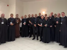 Padres brasileiros no Congresso Internacional da Associação Internacional de Exorcistas (AIE).