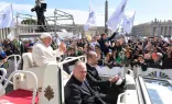 Papa Francisco durante evento com membros da Ação Católica