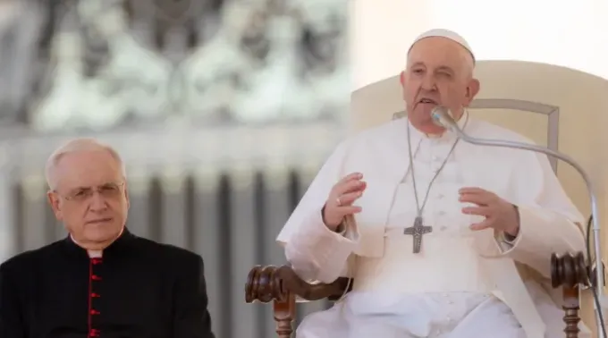 Papa Francisco na Audiência Geral de 20 de março. ?? 