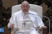 Papa Francisco durante a Audiência Geral de 28 de fevereiro de 2024.