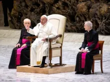 Papa Francisco na Audiência Geral de quarta-feira, 27 de março.
