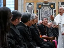Papa Francisco recebeu grupo de franciscanos no Vaticano