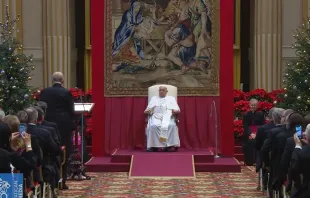 Papa Francisco no discurso ao Corpo Diplomático acreditado junto à Santa Sé.