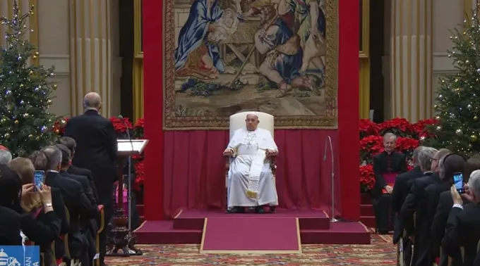 Papa Francisco no discurso ao Corpo Diplomático acreditado junto à Santa Sé. ?? 