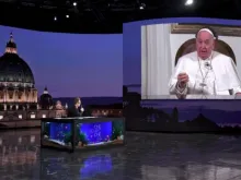 Entrevista do papa Francisco no programa Che tempo che Fa, ontem (14)