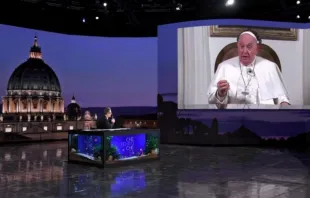 Entrevista do papa Francisco no programa Che tempo che Fa, ontem (14)