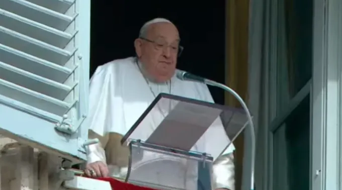 Papa Francisco no Ângelus deste domingo no Vaticano. ?? 