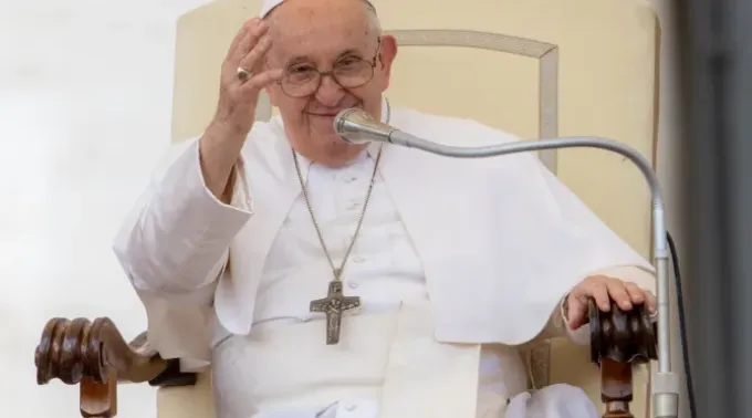 Papa Francisco na Audiência Geral de 25 de outubro de 2023. ?? 