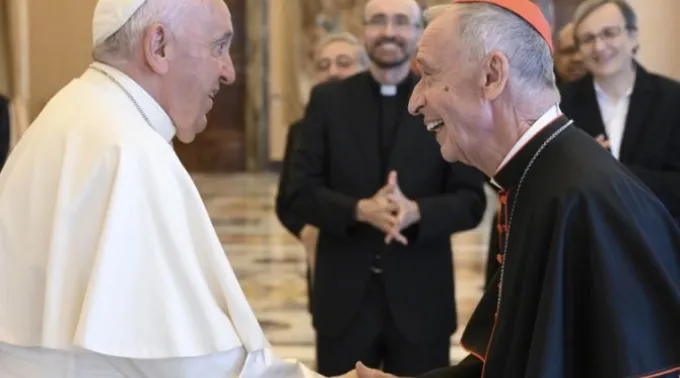Papa Francisco com o cardeal Ladaria. ?? 