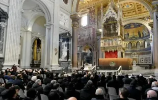 Papa Francisco no encontro privado com o clero de Roma, em 13 de janeiro