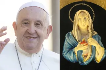 Papa Francisco e Nossa Senhora das Lágrimas de Siracusa.