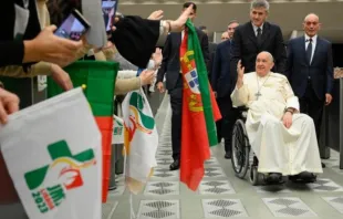 Papa Francisco em encontro com delegação da JMJ Lisboa 2023