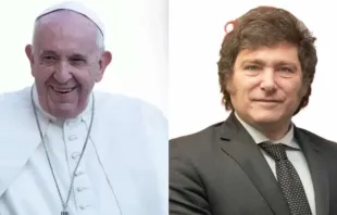 Papa Francisco/Javier Milei.