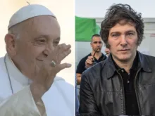 Papa Francisco/Javier Milei.