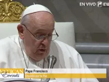 Papa Francisco na oração pela paz de hoje.