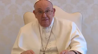 Papa Francisco envia mensagem em vídeo aos organizadores da Semana Santa de Mérida (Espanha) 2024.