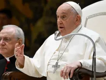 Papa Francisco, durante a audiência geral de 3 de janeiro de 2024.