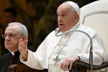 Papa Francisco durante a Audiência Geral na Sala Paulo VI.
