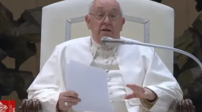 Papa Francisco na Audiência Geral de 3 de janeiro de 2024. ?? 