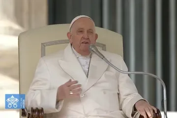 Papa Francisco, durante a Audiência Geral do dia 6 de março de 2024 na Praça de São Pedro.