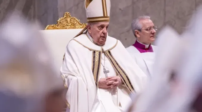 Papa Francisco na Missa desta Quinta-feira Santa. ?? 