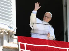 O papa Leão XIV no Ângelus do dia 21 de setembro de 2025.