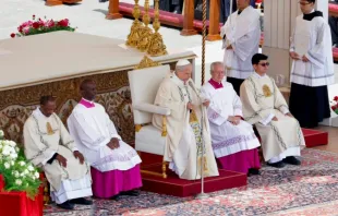 Papa Leão XIV na homilia da missa de início do seu pontificado em 18 de maio de 2025.
