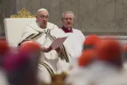 Papa Francisco na Missa Crismal da Quinta-feira Santa 2024.