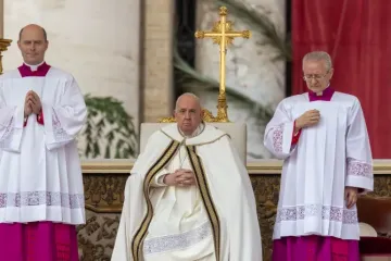 Papa Francisco na Missa da Páscoa 2024.