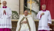 Papa Francisco celebra a missa de Páscoa de 2024 no Vaticano